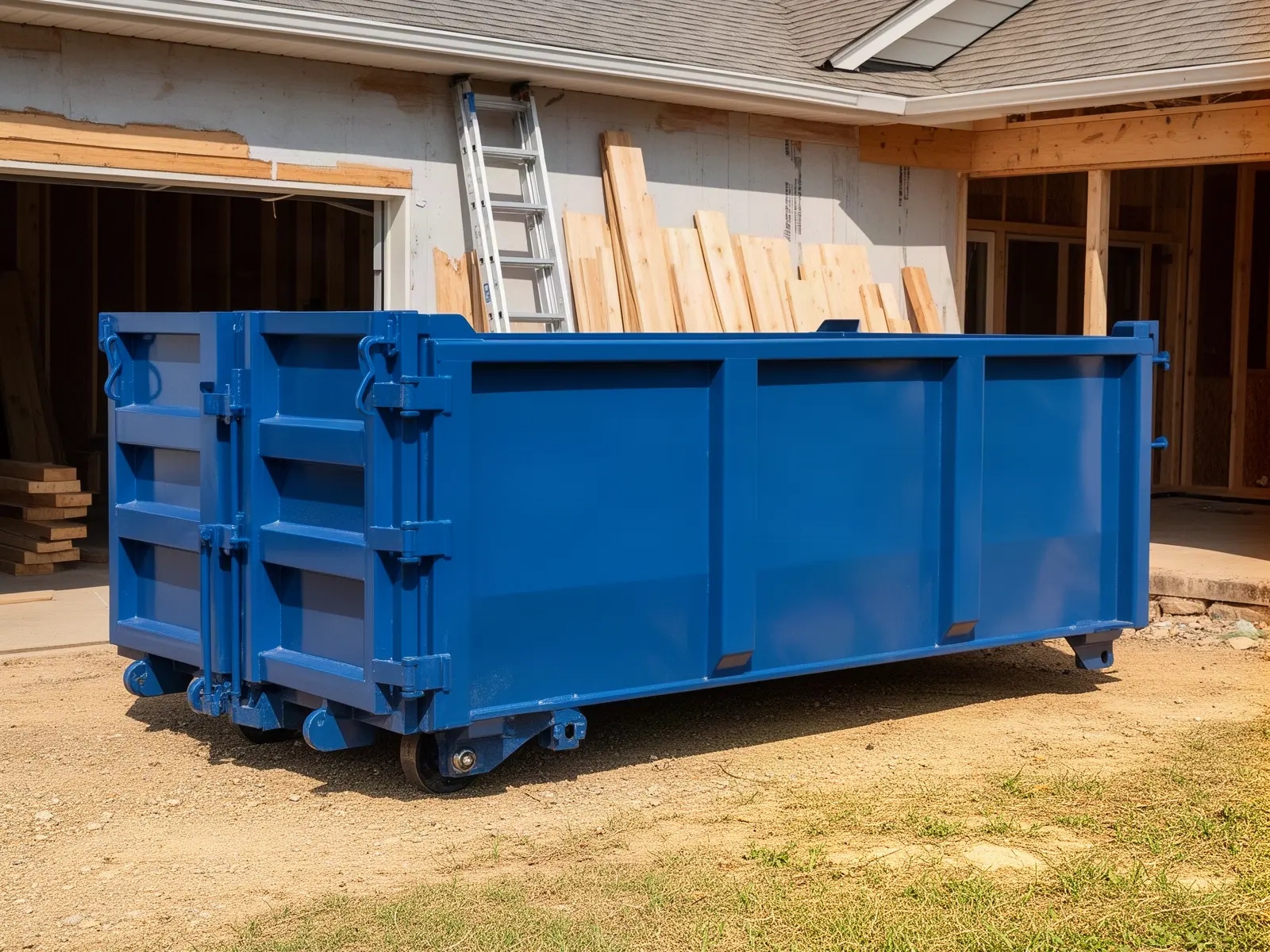 Roll-off dumpster from Oak Lake Dumpster Rental in Dallas, TX
